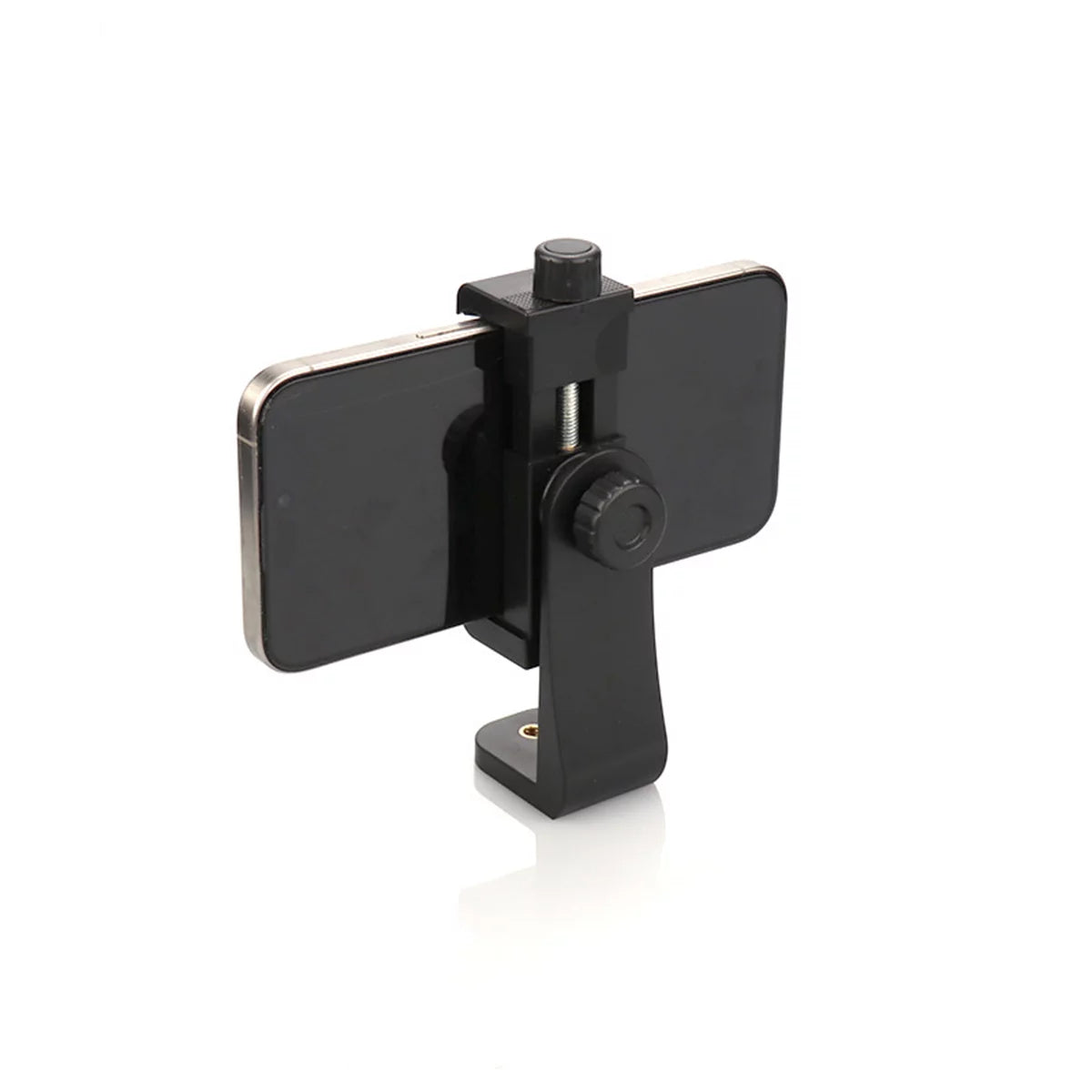rotating phone clamp in horizontal landscape shooting mode