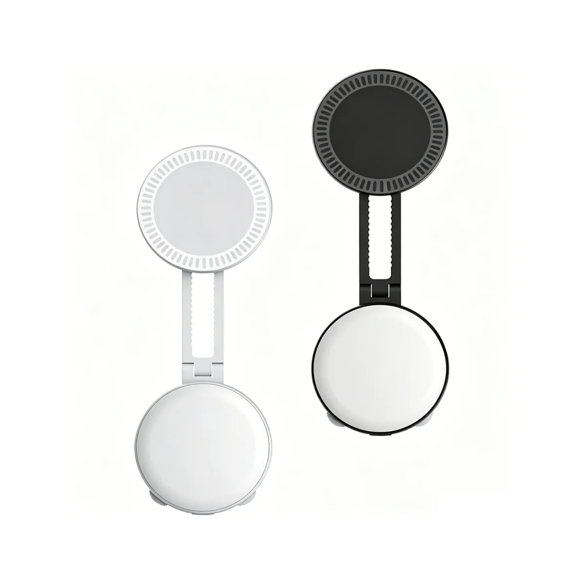 Black and white magnetic foldable fill lights fully extended