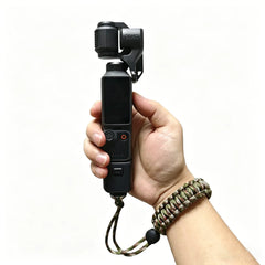 DJI Pocket 4 with wrist strap handheld filming