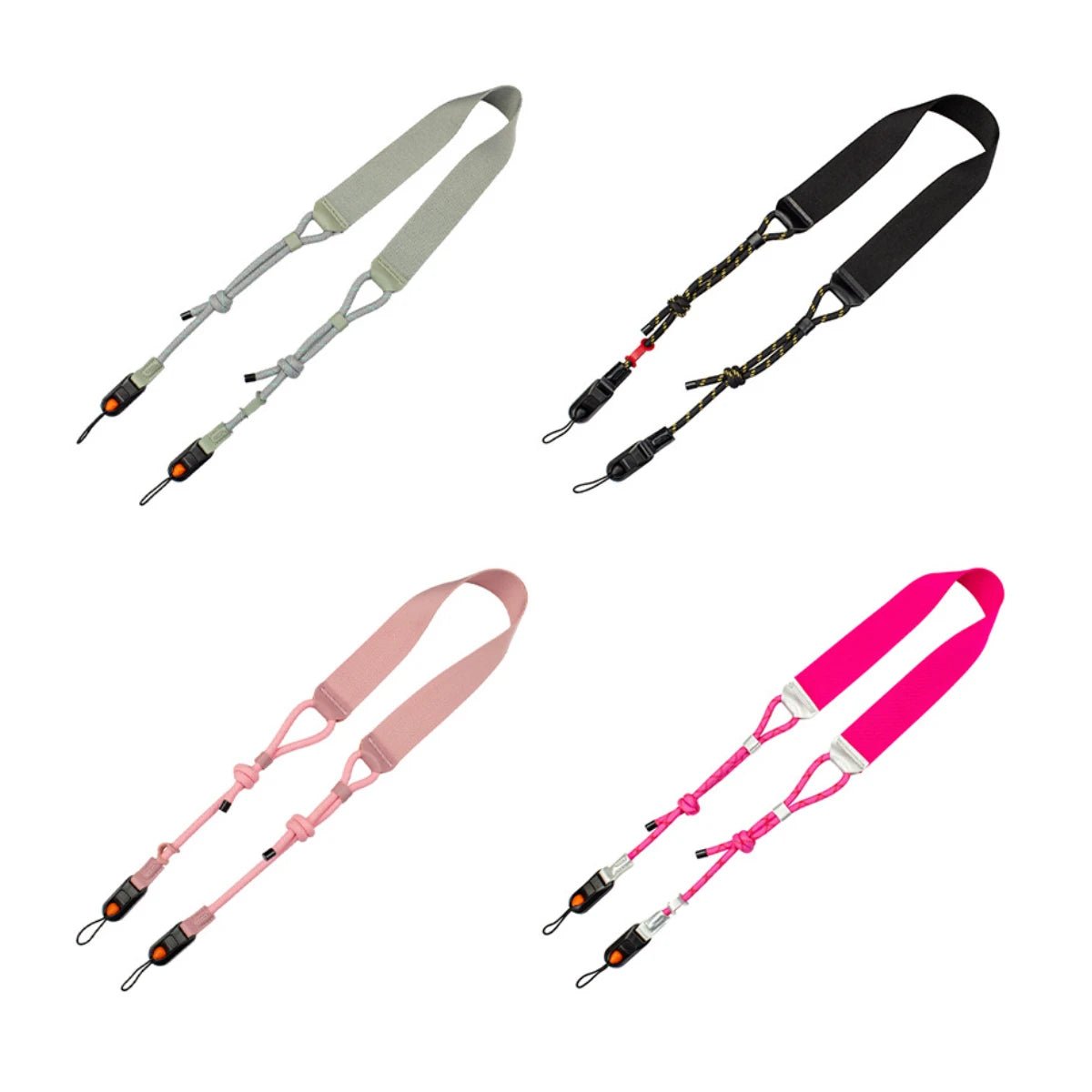 Grey black pink and red camera neck straps for custom logo wholesale