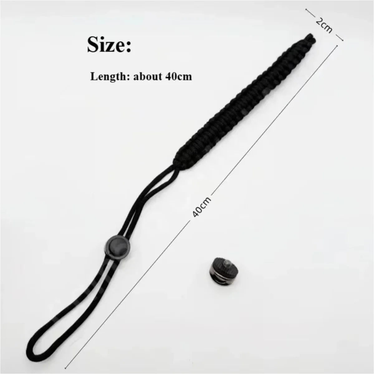 camera wrist strap size details