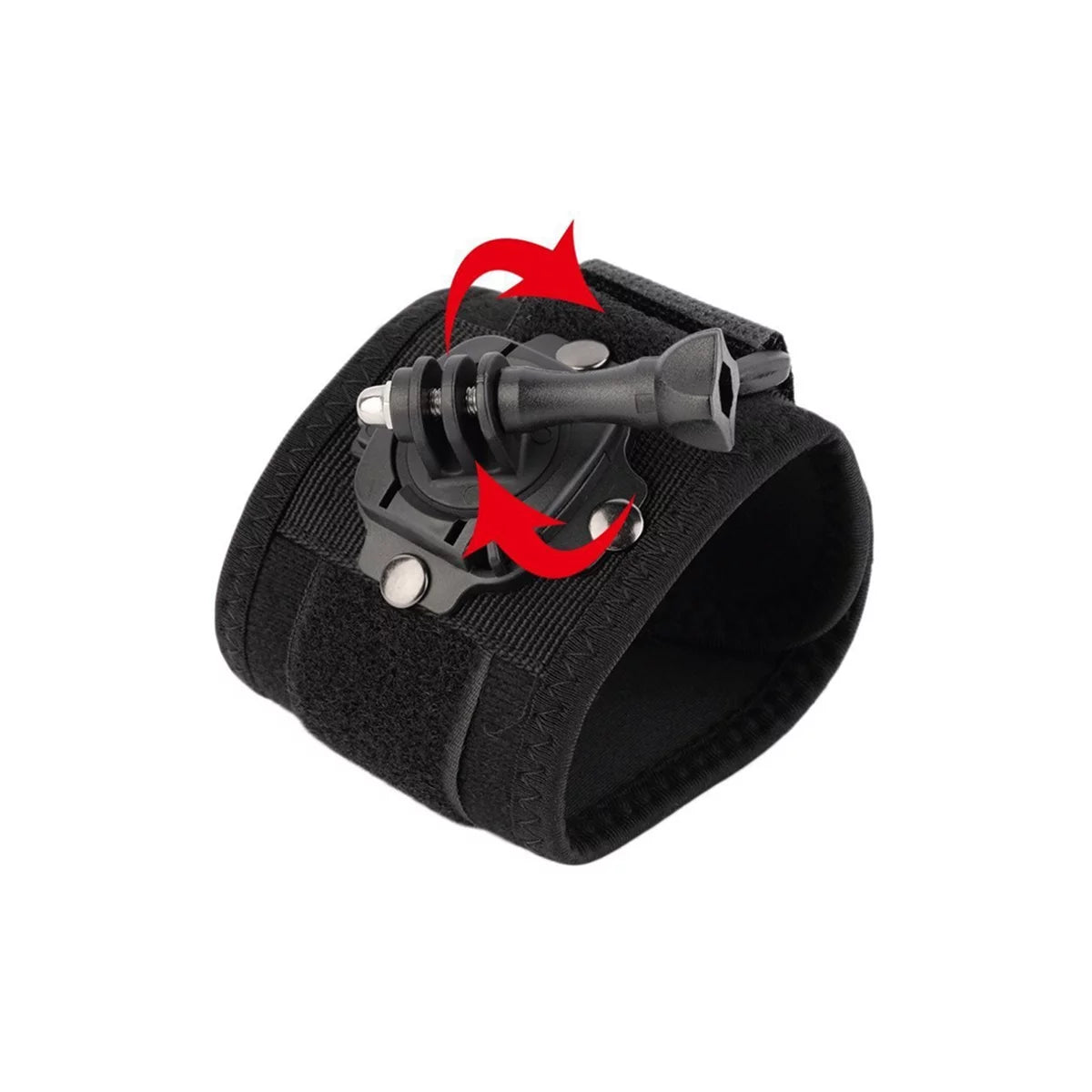 360 degree rotating wrist strap mount for flexible action camera shooting angles