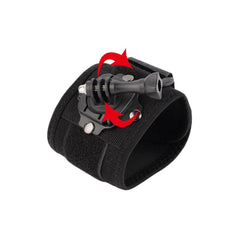 360 degree rotating wrist strap mount for flexible action camera shooting angles