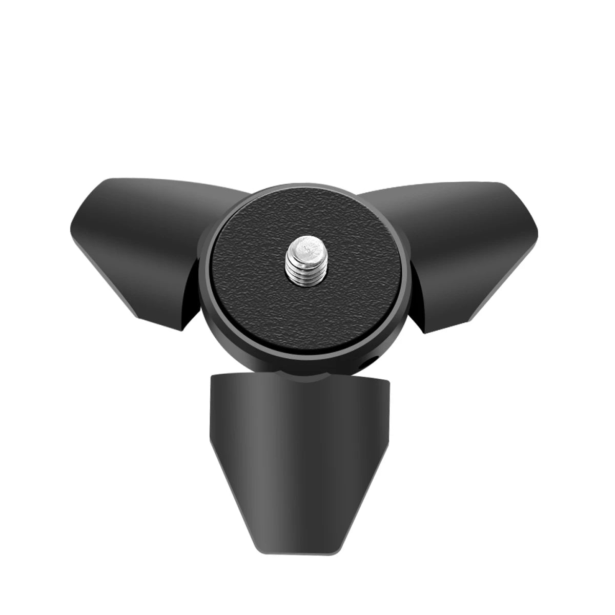 Auto pop-up aluminum mini desktop tripod in open position