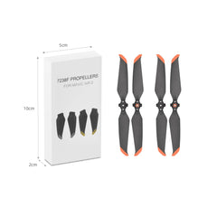 Black and orange edge 7238F propellers for DJI AIR 2S and AIR 2