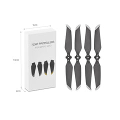 Black and silver edge 7238F propellers for DJI AIR 2S and AIR 2