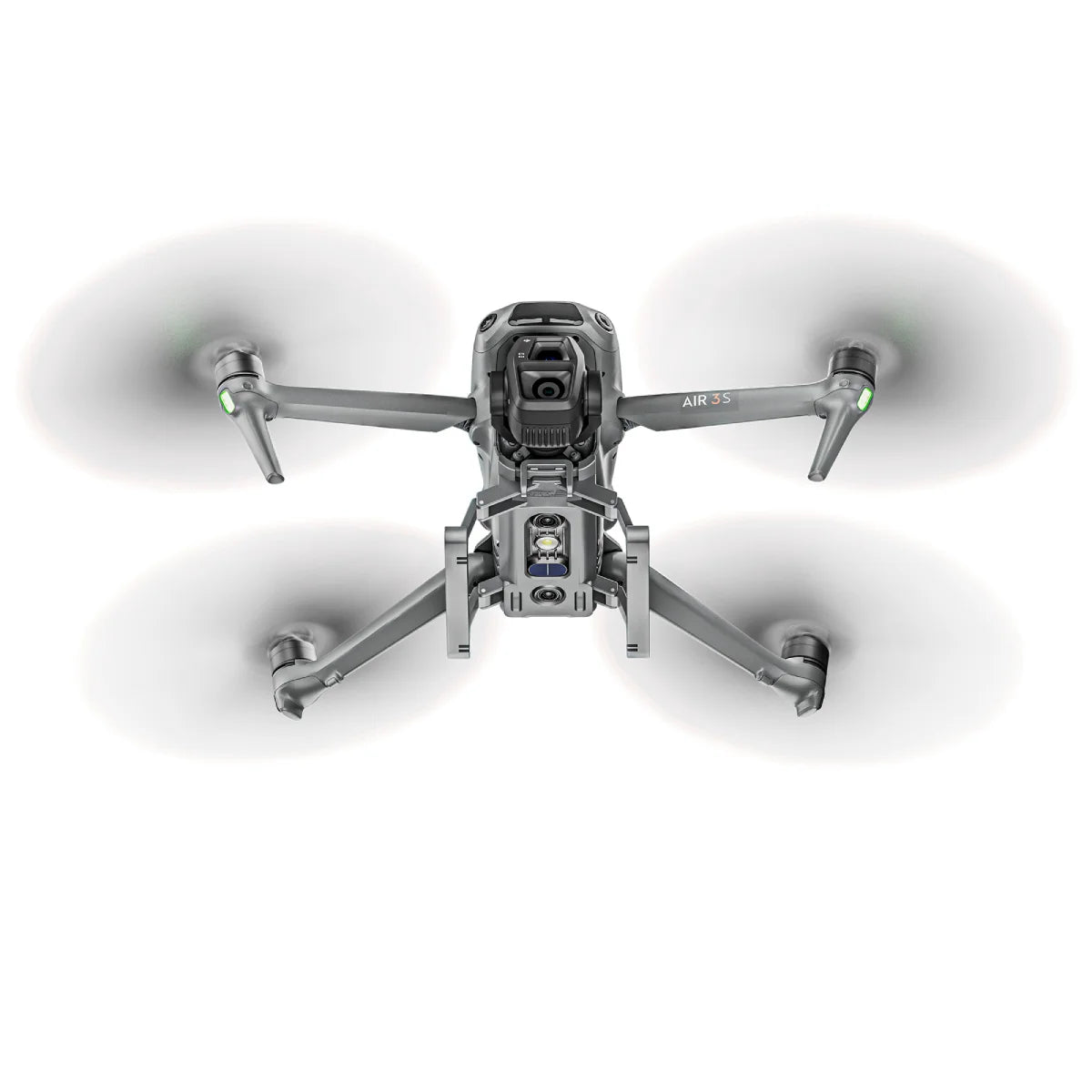 DJI Air 3S drone with the 20mm raised landing legs installed.