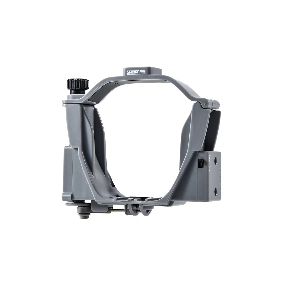 Front view of the integrated dropping system showing light sensor.