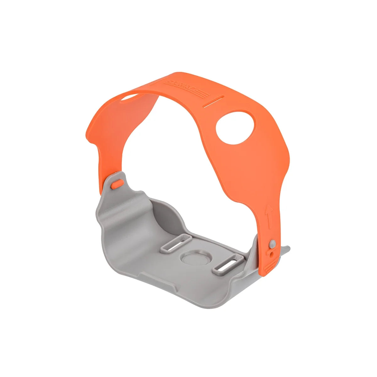 Vibrant orange propeller holder for DJI Air 3S.