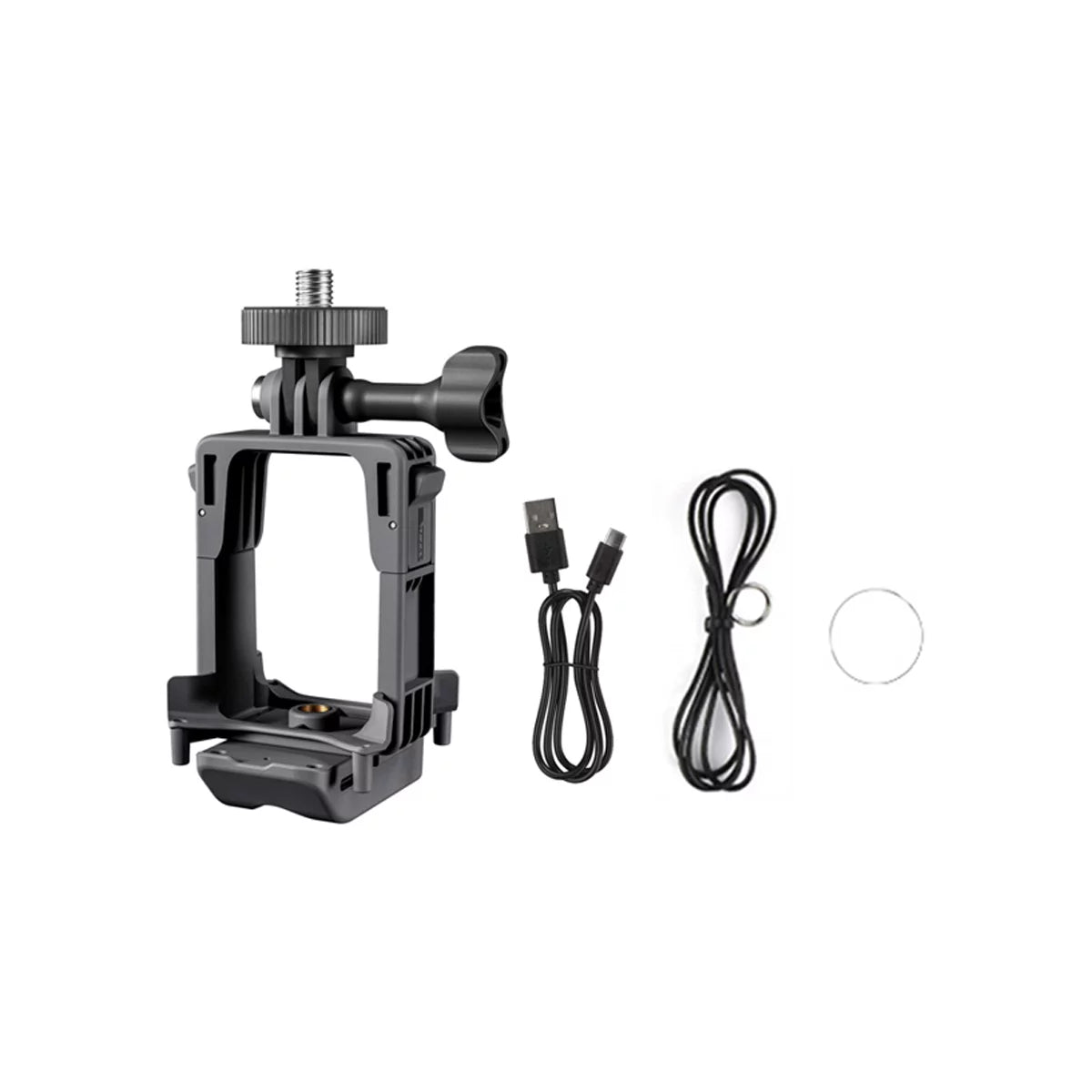 Package contents of DJI Avata 2 payload release kit including magnetic dropper and cables.