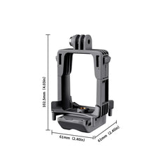Technical dimensions and size chart for the DJI Avata 2 dropper device.