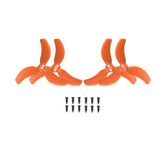DJI AVATA 2 orange propellers set installed on drone