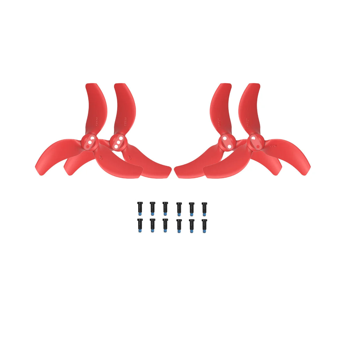 DJI AVATA 2 red propellers set installed on drone
