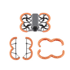 STARTRC DJI Avata 360 bumper guard invisible protection ring in orange.