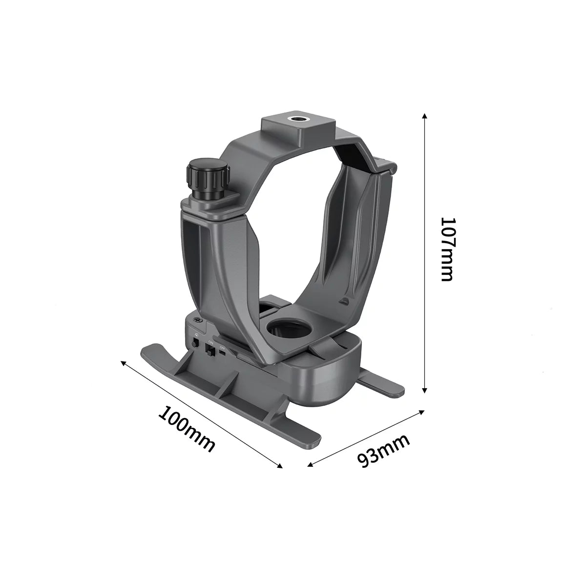 Technical dimensions and weight specifications for the DJI Mavic 3 drone dropper.