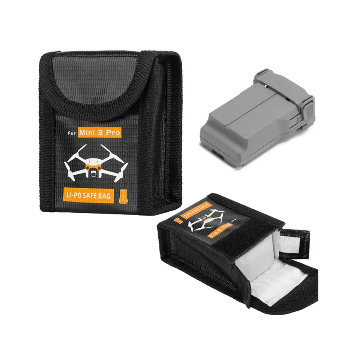 How to safely store DJI Mini 5 Pro batteries in safe bag