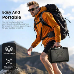 STARTRC waterproof case for DJI Mini 5 Pro tested in outdoor rainy and snowy conditions.