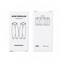 Front and back view of DJI Mini 5 Pro Propellers retail packaging