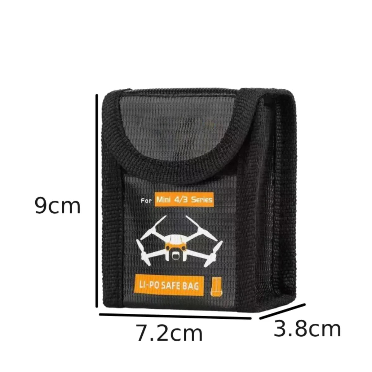 Dimensions of Single Slot Drone Battery Explosion-proof Bag