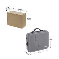 Product dimensions and packaging size for STARTRC DJI Neo 2 case.