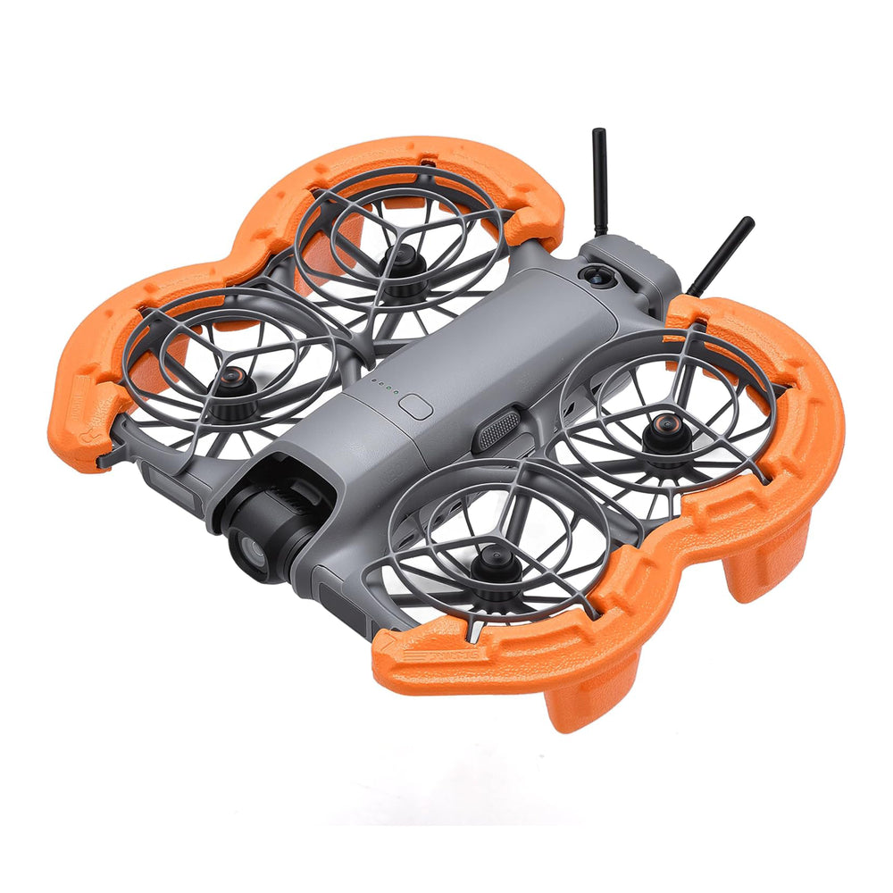 Orange STARTRC floating propeller guard for DJI NEO 2 drone