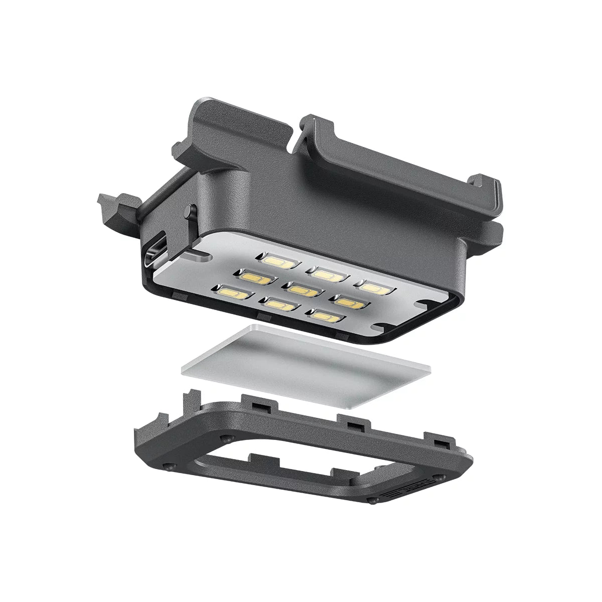 Internal layers and build quality of the DJI Neo 2 night flight light.