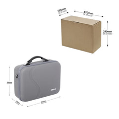 Product dimensions and bulk shipping carton specs for DJI Neo 2 Motion Combo case.

