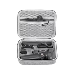 DJI OM 8 vlogging kit fully organized inside the nylon combo case.
