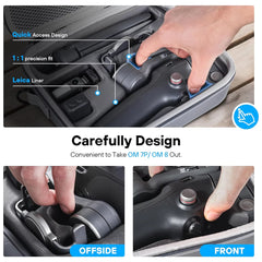 1:1 precision molded interior for DJI OM 8 accessories travel case.