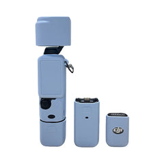 DJI Osmo Pocket 3 handheld camera with full silicone protection set installed.