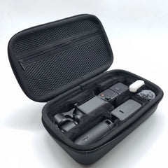 Black DJI Pocket 4 combo case loaded with creator combo accessories.