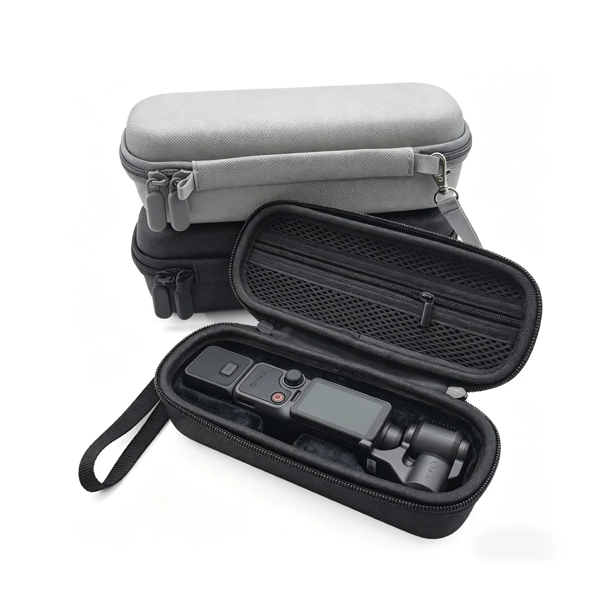 Dual color set of black and grey Osmo Pocket 4 bags for bulk procurement.