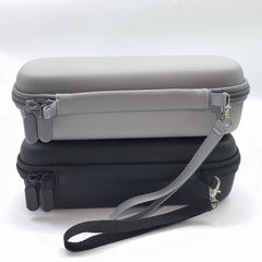 Portable hand strap and lanyard detail for minimalist DJI Pocket 4 case.