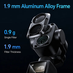Lightweight aluminum alloy filter frame for DJI Osmo Pocket 4P