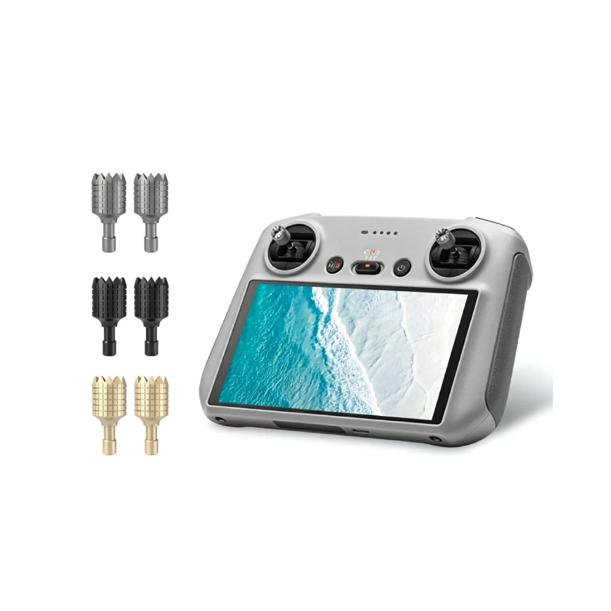 DJI RC 2 aluminum alloy thumb sticks compatible with Mini 4 Pro and Air 3S.