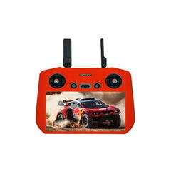Vibrant red soft silicone case for DJI RC 2 remote controller.