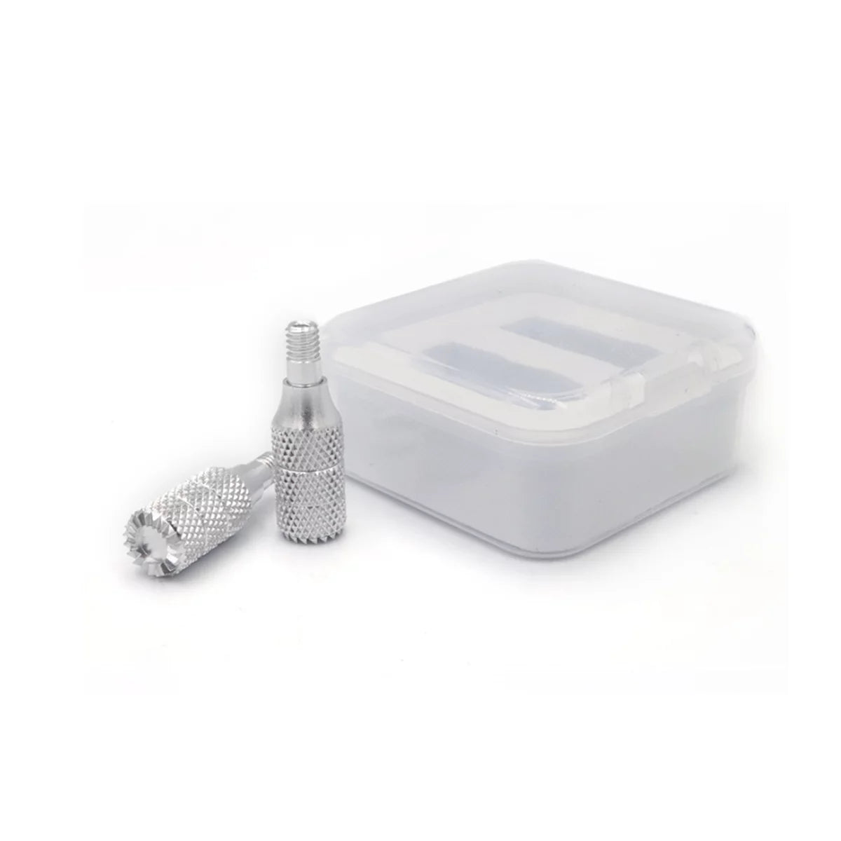 Extended 26mm precision-control silver joysticks for DJI RC Pro.