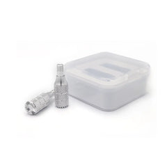 Extended 26mm precision-control silver joysticks for DJI RC Pro.