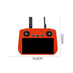 Product dimensions and technical specifications for DJI RC 2 silicone skin.