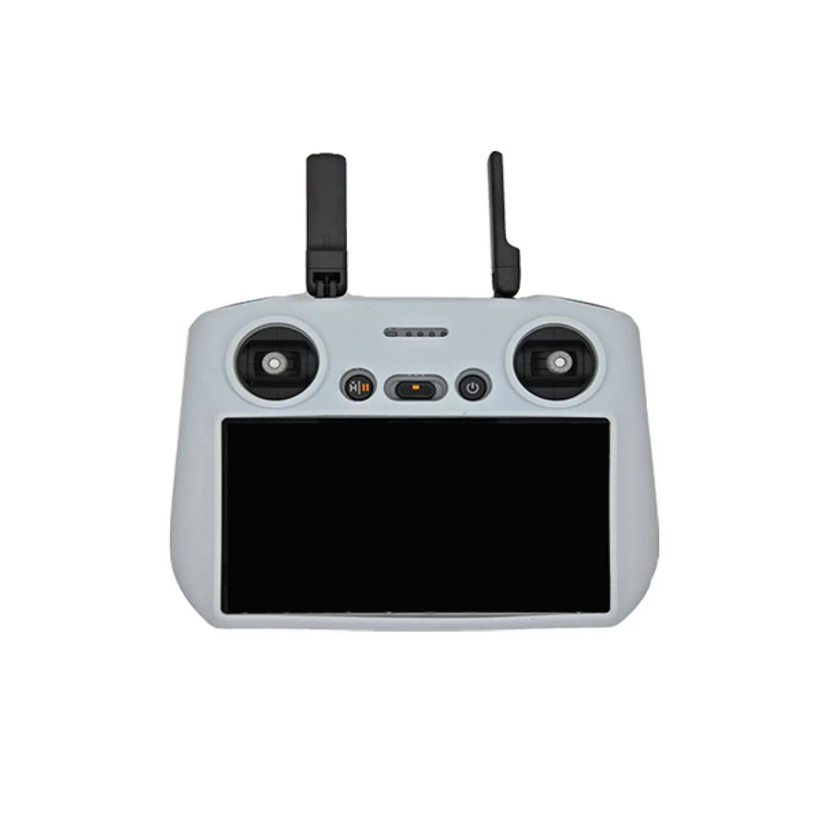 Sleek grey DJI RC 2 protective cover showing non-slip texture.