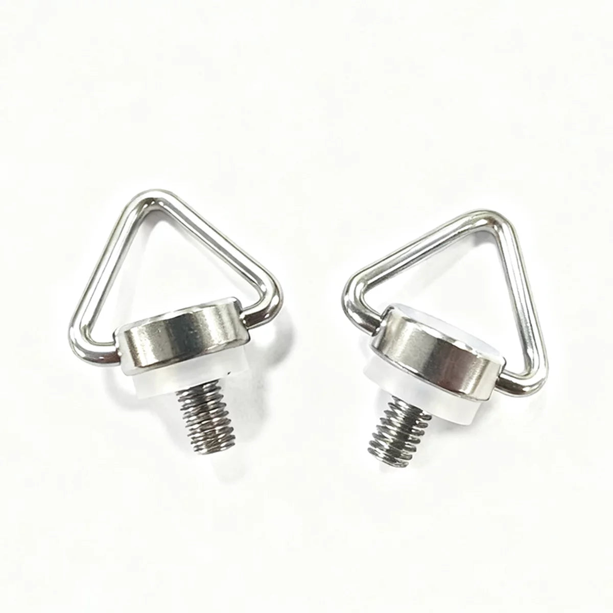 DJI RC neck strap screw with M4 thread and silver finish.