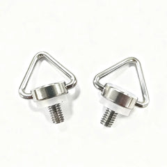 DJI RC neck strap screw with M4 thread and silver finish.