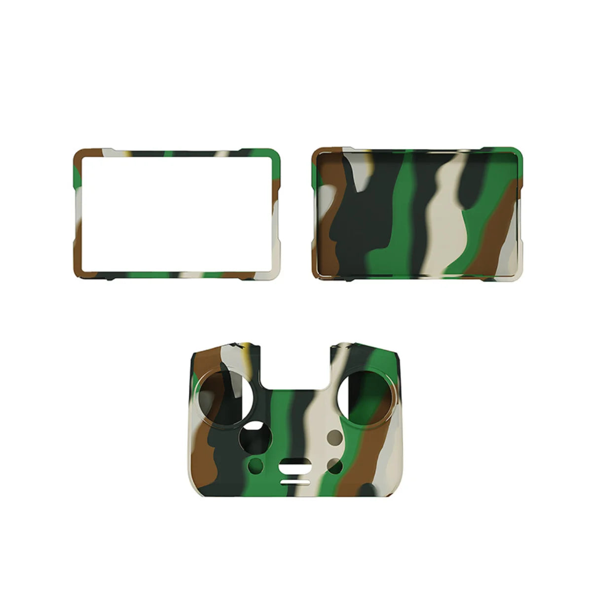 Camouflage style full wrap silicone case for DJI RC Pro 2 remote controller.