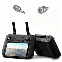 grey replacement joysticks installed on a DJI RC Pro smart controller.