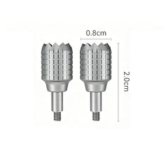Professional grey aluminum joystick sticks for DJI RC Pro controller.
