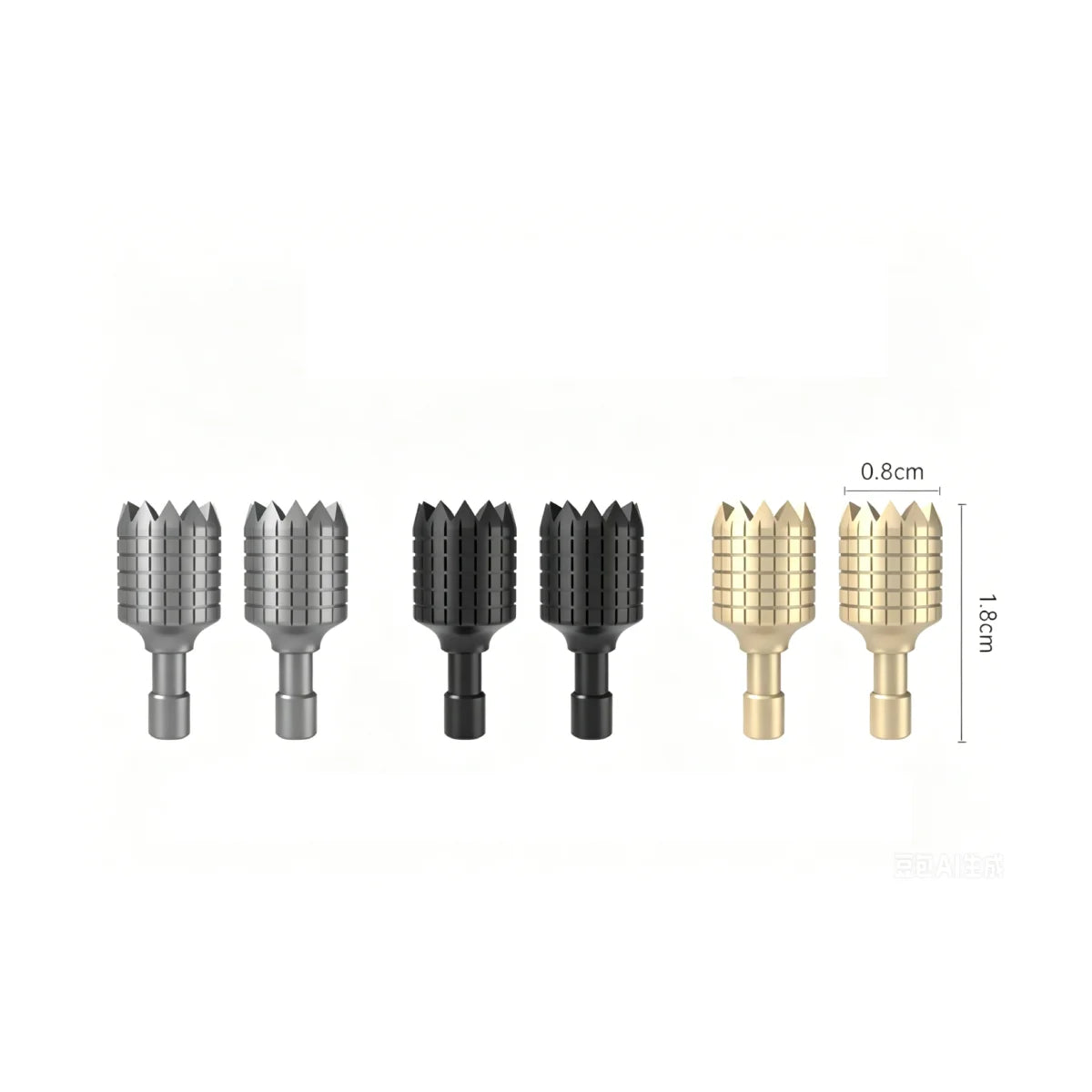 Replacement joysticks specifically for DJI RC and RC2 smart controllers in black, grey, and gold.