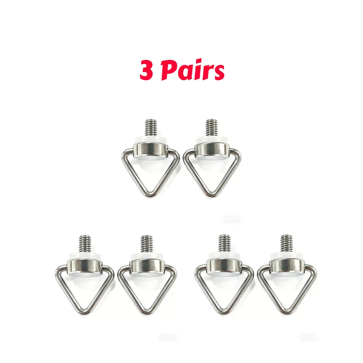 Bulk pack of three pairs of remote controller neck strap mounts.