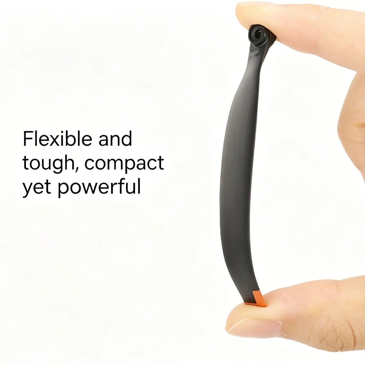 Flexibility and durability test of high-toughness PC material for drone wings.