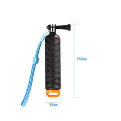Floating selfie stick size dimensions 108x35mm for action cameras
