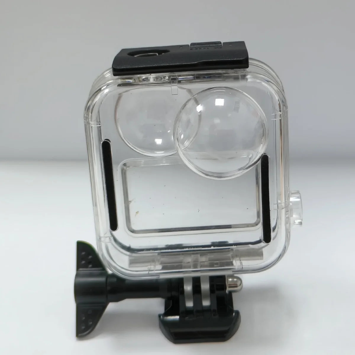 Product dimensions (102x80x58mm) for GoPro MAX waterproof case.